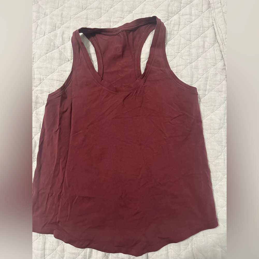 Lululemon Burgundy Racerback Tank Top - Womens M